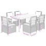 Set comedor de jardín 7 pzas con cojines ratán sintético beige by , Garden sets - Ref: Foro24-3263010, Price: 737,53 €, Disco...