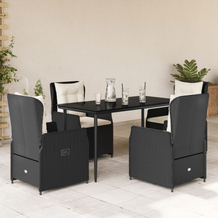 Set de muebles jardín 5 pzas con cojines ratán sintético negro von , Gartensets - Ref: Foro24-3262828, Preis: 552,62 €, Rabat...