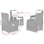 Set de muebles jardín 5 pzas con cojines ratán sintético negro von , Gartensets - Ref: Foro24-3262828, Preis: 552,62 €, Rabat...