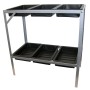 Nature Mesa para macetas acero galvanizado 77x40x77 cm by , Gardening tables - Ref: Foro24-403677, Price: 63,04 €, Discount: %