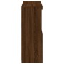 Aparador con luces LED roble marrón 81x37x100 cm by , Sideboards - Ref: Foro24-836678, Price: 117,77 €, Discount: %