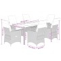 Set de comedor de jardín 9 pzas y cojines ratán sintético negro de , Conjuntos de jardín - Ref: Foro24-3276686, Precio: 1,00 €