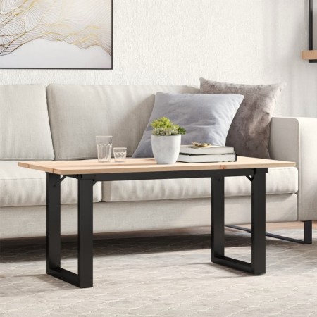 Mesa de centro marco O madera maciza pino y acero 90x40x35 cm von , Küchen- und Esstische - Ref: Foro24-3282664, Preis: 68,47...
