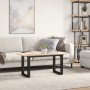 Mesa de centro marco O madera maciza pino y acero 90x40x35 cm von , Küchen- und Esstische - Ref: Foro24-3282664, Preis: 68,47...
