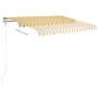 Gelb-weiße manuell einziehbare Markise 350x250 cm von vidaXL, Markisen - Ref: Foro24-3068878, Preis: 384,62 €, Rabatt: %