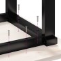 Mesa de centro marco O madera maciza pino y acero 100x50x45 cm von , Küchen- und Esstische - Ref: Foro24-3282666, Preis: 80,8...