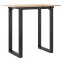 Mesa de comedor marco O madera maciza pino y acero 80x50x75 cm von , Küchen- und Esstische - Ref: Foro24-3282672, Preis: 79,0...