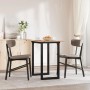 Mesa de comedor marco O madera maciza pino y acero 80x50x75 cm von , Küchen- und Esstische - Ref: Foro24-3282672, Preis: 79,0...