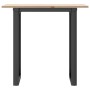 Mesa de comedor marco O madera maciza pino y acero 80x50x75 cm von , Küchen- und Esstische - Ref: Foro24-3282672, Preis: 79,0...