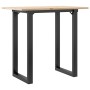 Mesa de comedor marco O madera maciza pino y acero 80x50x75 cm von , Küchen- und Esstische - Ref: Foro24-3282672, Preis: 79,0...