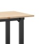 Mesa de comedor marco O madera maciza pino y acero 80x50x75 cm von , Küchen- und Esstische - Ref: Foro24-3282672, Preis: 79,0...