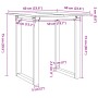 Mesa de comedor marco O madera maciza pino y acero 60x60x75 cm von , Küchen- und Esstische - Ref: Foro24-3282670, Preis: 85,7...