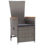 Set de comedor de jardín 11 pzas y cojines ratán sintético gris by , Garden sets - Ref: Foro24-3277552, Price: 1,00 €, Discou...