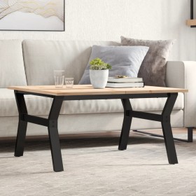 Mesa de centro marco Y madera maciza pino y acero 90x90x45 cm von , Küchen- und Esstische - Ref: Foro24-3282709, Preis: 100,5...