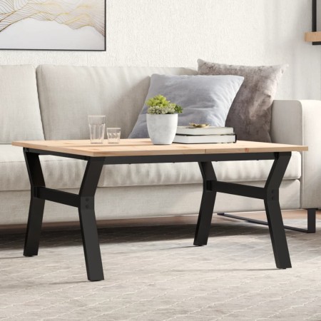 Mesa de centro marco Y madera maciza pino y acero 90x90x45 cm von , Küchen- und Esstische - Ref: Foro24-3282709, Preis: 100,5...