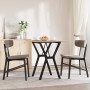 Mesa de comedor marco Y madera maciza pino y acero 60x60x75 cm von , Küchen- und Esstische - Ref: Foro24-3282714, Preis: 80,3...