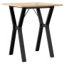 Mesa de comedor marco Y madera maciza pino y acero 60x60x75 cm von , Küchen- und Esstische - Ref: Foro24-3282714, Preis: 80,3...