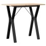 Mesa de comedor marco Y madera maciza pino y acero 80x50x75 cm von , Küchen- und Esstische - Ref: Foro24-3282716, Preis: 84,2...