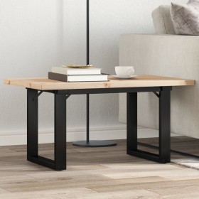 Mesa de centro marco O madera maciza pino y acero 80x50x40,5 cm von , Küchen- und Esstische - Ref: Foro24-3282728, Preis: 78,...