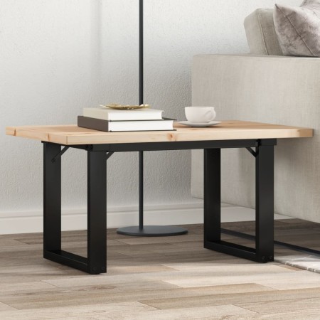 Mesa de centro marco O madera maciza pino y acero 80x50x40,5 cm von , Küchen- und Esstische - Ref: Foro24-3282728, Preis: 78,...