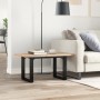 Mesa de centro marco O madera maciza pino y acero 80x50x40,5 cm von , Küchen- und Esstische - Ref: Foro24-3282728, Preis: 78,...