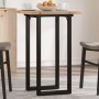Mesa de comedor marco O madera maciza pino y acero 50x50x75,5cm von , Küchen- und Esstische - Ref: Foro24-3282735, Preis: 79,...