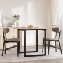Mesa de comedor marco O madera maciza pino y acero 90x90x75,5cm von , Küchen- und Esstische - Ref: Foro24-3282740, Preis: 116...