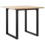 Mesa de comedor marco O madera maciza pino y acero 90x90x75,5cm von , Küchen- und Esstische - Ref: Foro24-3282740, Preis: 116...