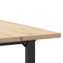 Mesa de comedor marco O madera maciza pino y acero 90x90x75,5cm von , Küchen- und Esstische - Ref: Foro24-3282740, Preis: 116...
