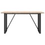 Mesa de comedor marco O madera maciza pino acero 140x80x75,5 cm von , Küchen- und Esstische - Ref: Foro24-3282742, Preis: 155...