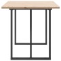Mesa de comedor marco O madera maciza pino acero 140x80x75,5 cm von , Küchen- und Esstische - Ref: Foro24-3282742, Preis: 155...