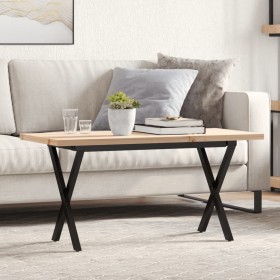 Mesa de centro marco X madera maciza pino y acero 100x50x45,5cm von , Küchen- und Esstische - Ref: Foro24-3282754, Preis: 82,...