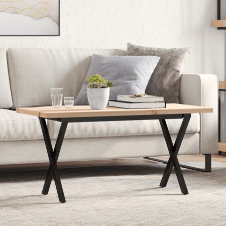 Mesa de centro marco X madera maciza pino y acero 100x50x45,5cm von , Küchen- und Esstische - Ref: Foro24-3282754, Preis: 82,...