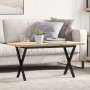 Mesa de centro marco X madera maciza pino y acero 100x50x45,5cm von , Küchen- und Esstische - Ref: Foro24-3282754, Preis: 82,...