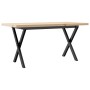 Mesa de centro marco X madera maciza pino y acero 100x50x45,5cm von , Küchen- und Esstische - Ref: Foro24-3282754, Preis: 82,...