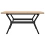 Mesa de centro marco Y madera maciza pino y acero 90x90x45,5 cm von , Küchen- und Esstische - Ref: Foro24-3282775, Preis: 113...