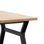 Mesa de centro marco Y madera maciza pino y acero 90x90x45,5 cm von , Küchen- und Esstische - Ref: Foro24-3282775, Preis: 113...