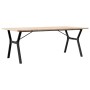 Mesa de comedor marco Y madera maciza pino acero 200x100x75,5cm von , Küchen- und Esstische - Ref: Foro24-3282789, Preis: 221...