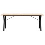 Mesa de comedor marco Y madera maciza pino acero 200x100x75,5cm von , Küchen- und Esstische - Ref: Foro24-3282789, Preis: 221...