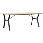 Mesa de comedor marco Y madera maciza pino acero 200x100x75,5cm von , Küchen- und Esstische - Ref: Foro24-3282789, Preis: 221...