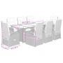 Set de comedor de jardín 9 pzas y cojines ratán sintético negro by , Garden sets - Ref: Foro24-3277649, Price: 1,00 €, Discou...