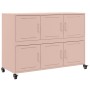 Aparador de acero rosa 100,5x39x72 cm de , Aparadores - Ref: Foro24-846741, Precio: 173,08 €, Descuento: %