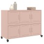 Aparador de acero rosa 100,5x39x72 cm de , Aparadores - Ref: Foro24-846741, Precio: 173,08 €, Descuento: %