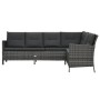 Set de sofás de jardín 4 piezas y cojines ratán sintético gris by , Garden sets - Ref: Foro24-48146, Price: 695,31 €, Discoun...