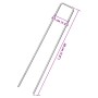 Clavijas de tierra forma U 25 uds acero galvanizado 20x3,5 cm von , Zeltzubehör - Ref: Foro24-4009365, Preis: 15,11 €, Rabatt: %
