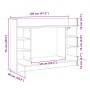 Escritorio de pared madera ingeniería gris Sonoma 105x48x75 cm von , Schreibtische - Ref: Foro24-847973, Preis: 78,05 €, Raba...