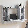 Escritorio de pared madera ingeniería gris hormigón 105x48x75cm von , Schreibtische - Ref: Foro24-847971, Preis: 78,55 €, Rab...