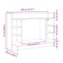 Escritorio de pared madera ingeniería gris hormigón 105x48x75cm von , Schreibtische - Ref: Foro24-847971, Preis: 78,55 €, Rab...