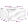 Jardinera de madera maciza Douglas 90x90x46 cm von , Töpfe und Pflanzgefäße - Ref: Foro24-3282427, Preis: 178,91 €, Rabatt: %
