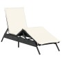 Tumbonas con cojines 2 unidades ratán sintético negro by , Loungers - Ref: Foro24-3261578, Price: 279,73 €, Discount: %